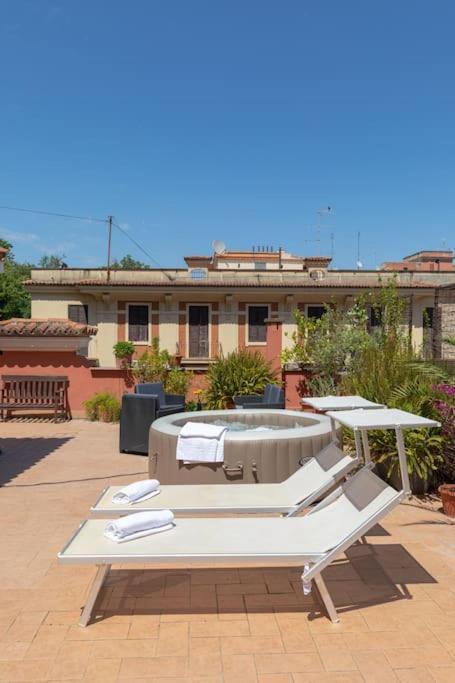 Penthouse With Jacuzzi On Private Terrace In Trastevere Rome Luaran gambar